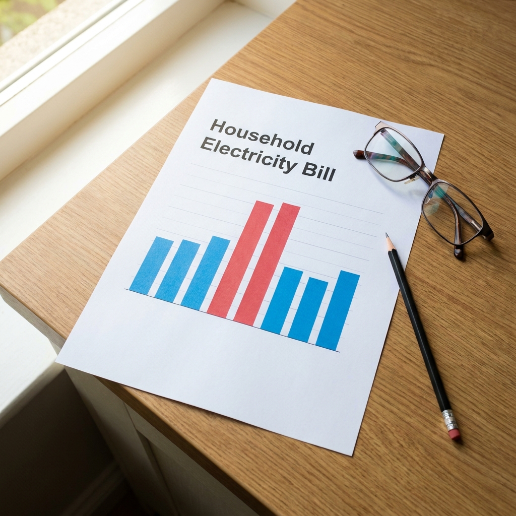 Now let's look at a household electricity bill. Electricity bills show peak usage times, which are the hours when a home.