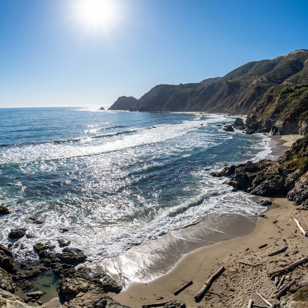 The California Current is a cold ocean current that moves water south along our coast. The sun heats the water near the.