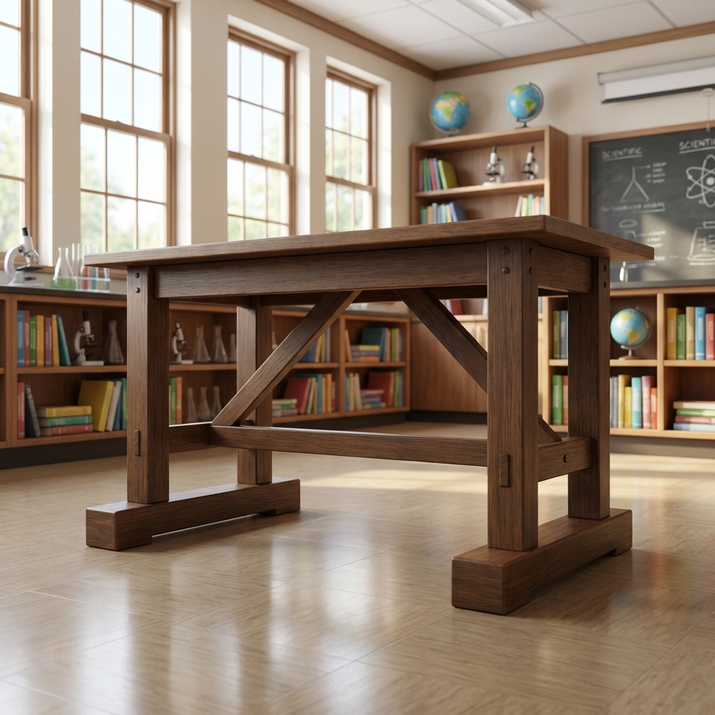 In California, we often face earthquakes. Designing school furniture that stays in place during an earthquake is a design.