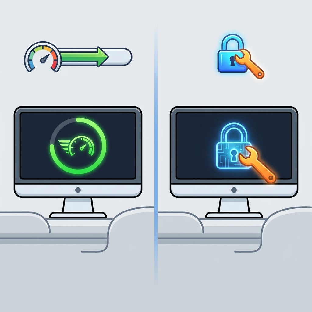 A software update that improves speed is not a security measure, even though it is good for your computer. To make it a.