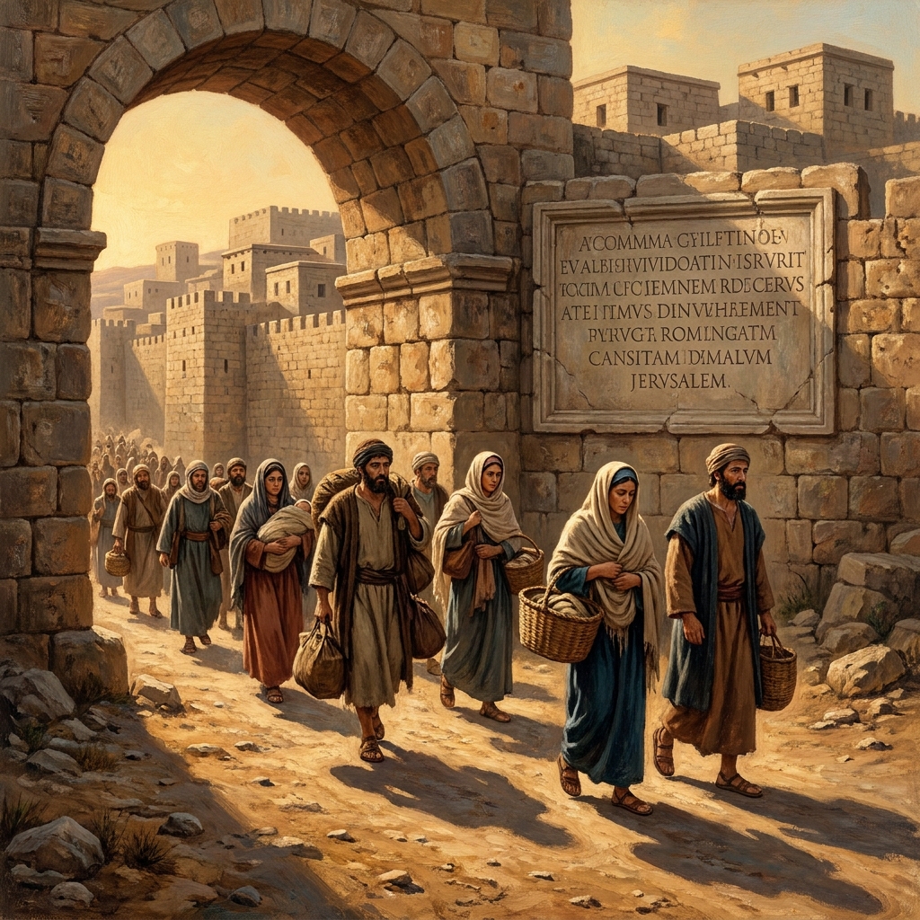 The Roman Emperor Hadrian issued a decree that renamed Jerusalem as Aelia Capitolina and banned Jewish people from living.