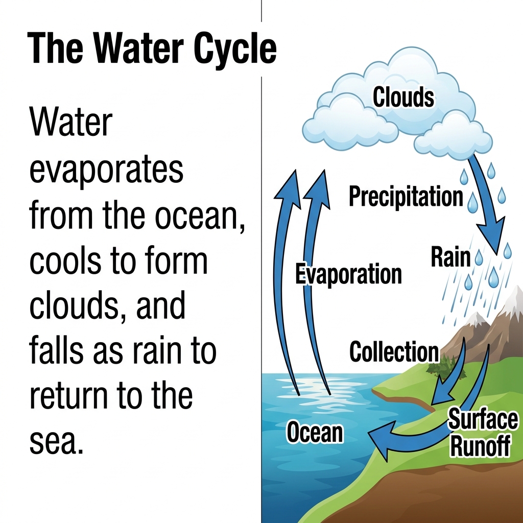 In science, we can explain a process in two ways. A textbook paragraph uses sentences to describe the steps, while a.