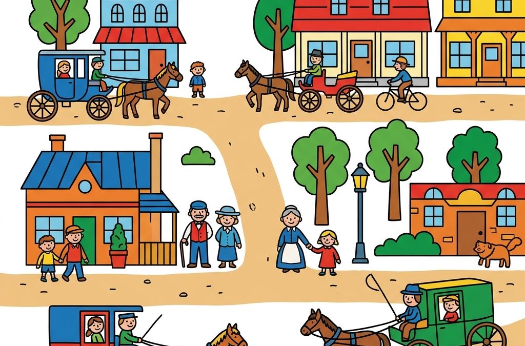 Teaching 1st Grade Social Studies with Our Town Long Ago