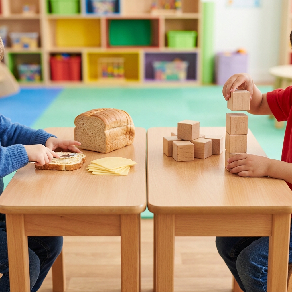 Think about making a sandwich versus building a block tower. Both need a list of steps. For a sandwich, you need bread and.