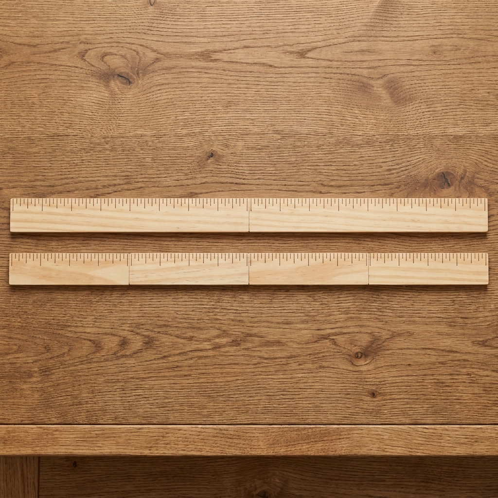 Imagine a desk. If you measure it with a long 12-inch ruler, you might need 2 rulers. If you measure the same desk with a.