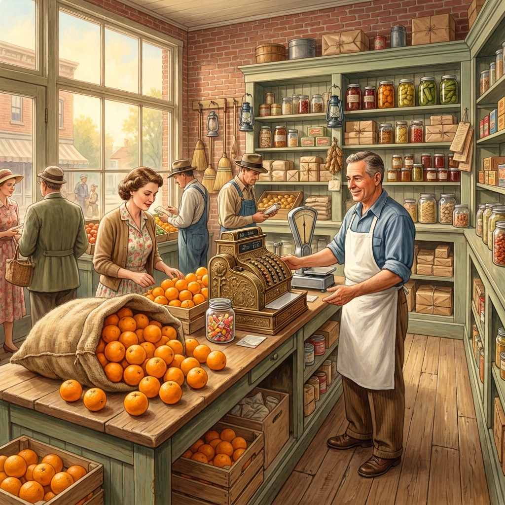 Let's look at a bag of oranges grown in Florida. Since Florida is a state in our country, these oranges are considered.
