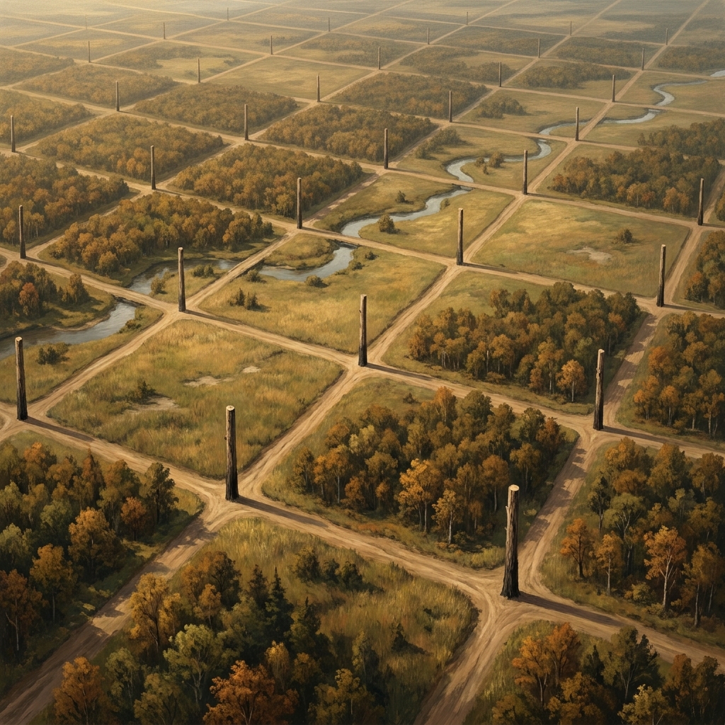 The Land Ordinance of 1785 was a policy that created a grid system for selling western lands. It divided the land into.