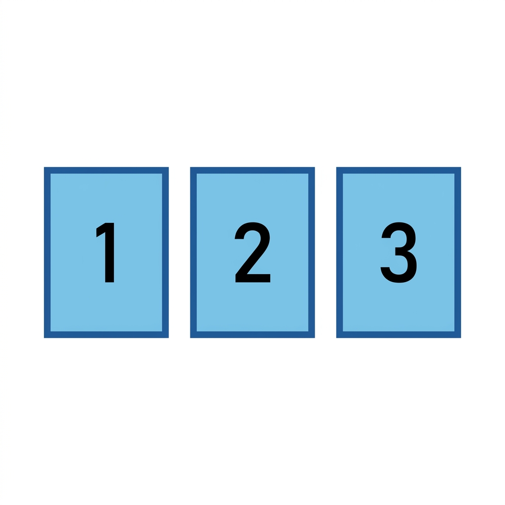 Imagine a program that breaks a file into 3 packets and labels them 1, 2, and 3. Let's trace what this program does.