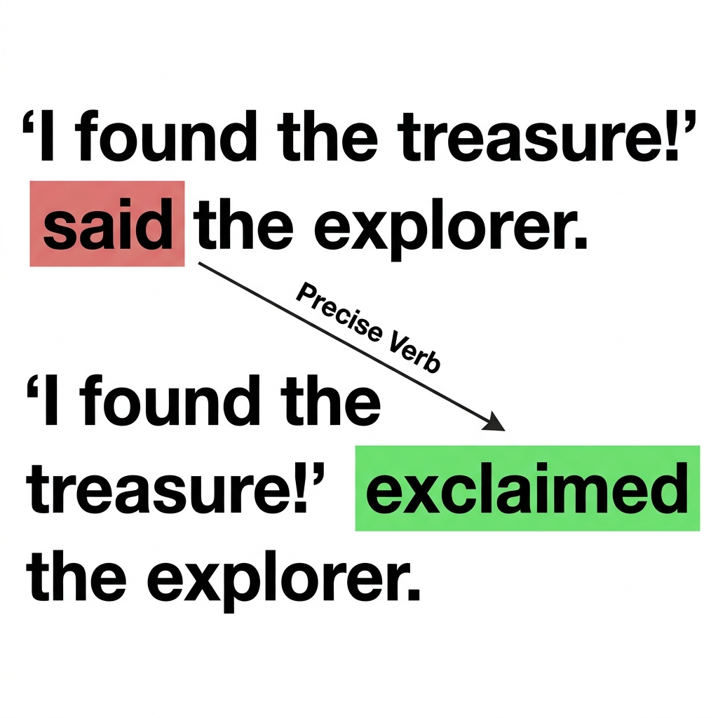 Good writers often look at their sentences to see if they can make them clearer. Using specific verbs helps the reader.