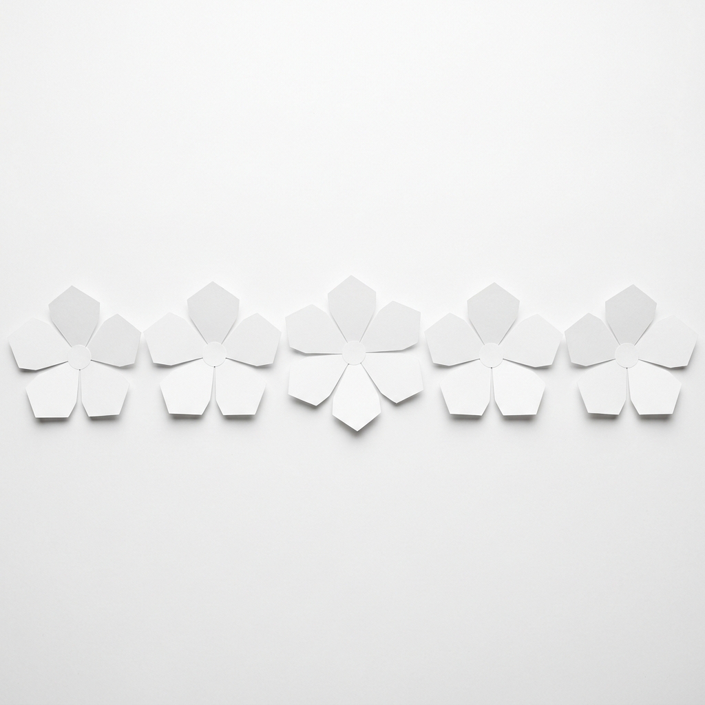 Another example is the number of petals on flowers: 5, 5, 6, 5, and 5. Here, the data is very consistent because most values.