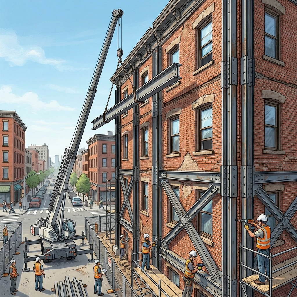 A seismic retrofitting ordinance is a law that requires old buildings to be strengthened. This is a mitigation plan because.