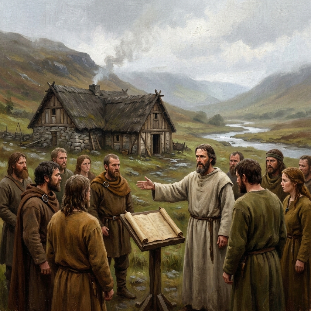 St. Patrick traveled to Ireland to share his faith. He established a monastery, which became a place where people learned.