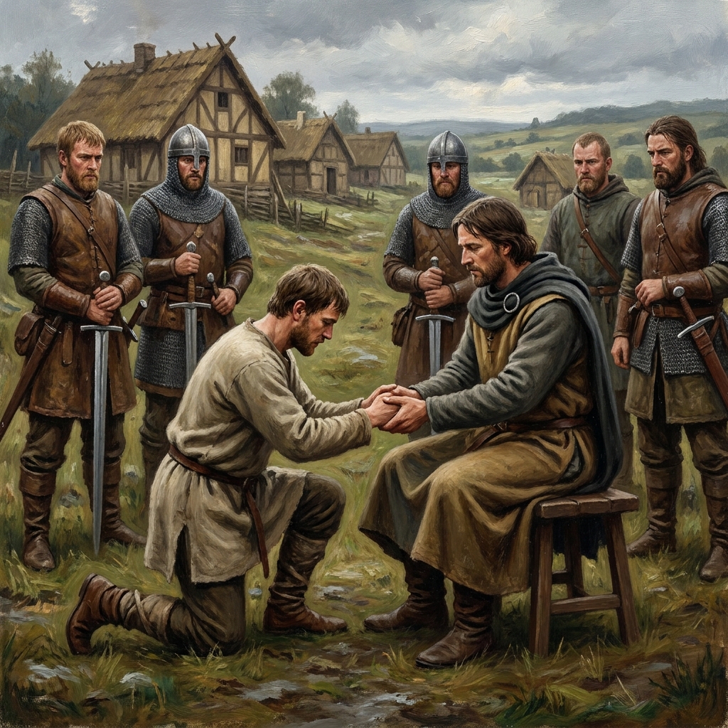 The oath of fealty was a formal promise made by a vassal to a lord. By swearing this oath, the vassal promised to be.