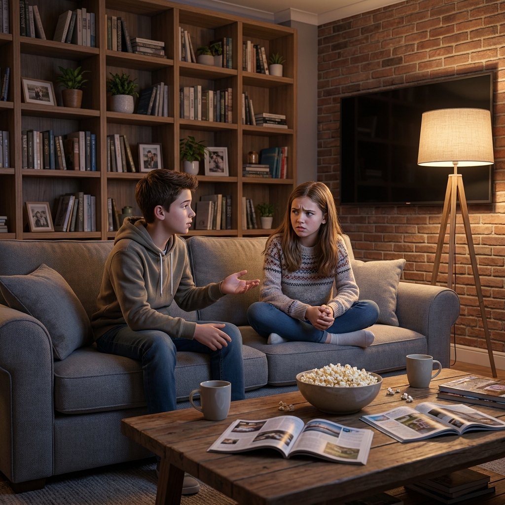 Imagine two friends are deciding which movie to watch. One friend says, 'We should watch the action movie because it has.