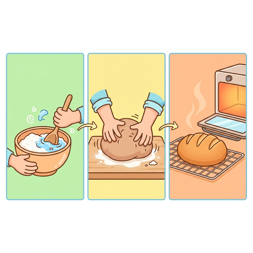 Processes are everywhere, even in the kitchen. Baking bread is a linear process where each step must happen in order. First.