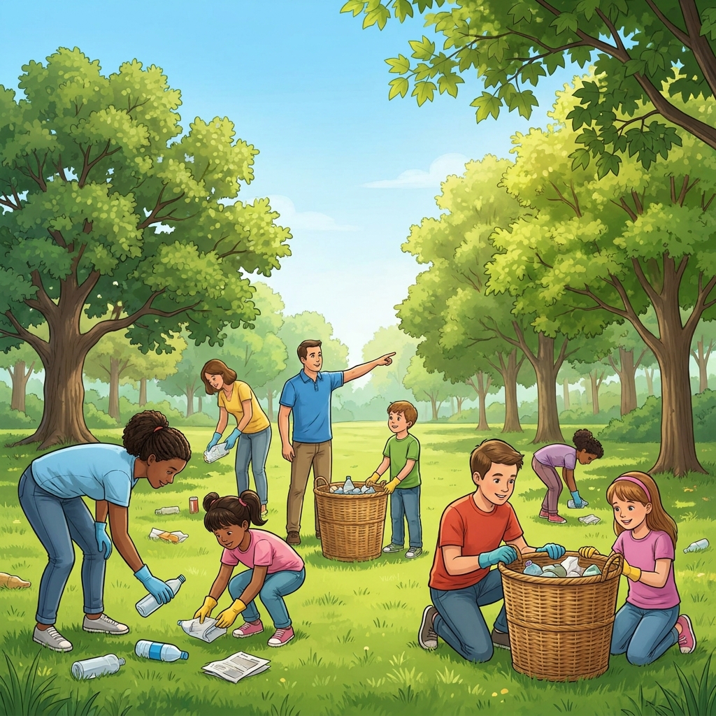 Now let's look at a social studies example. A community is a group of people who live or work together in the same place. In.