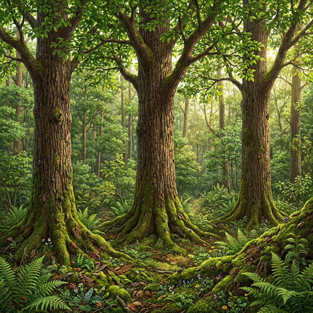 An ecosystem is a community of living things that work together in their environment. In the forest, the trees, bugs, and.