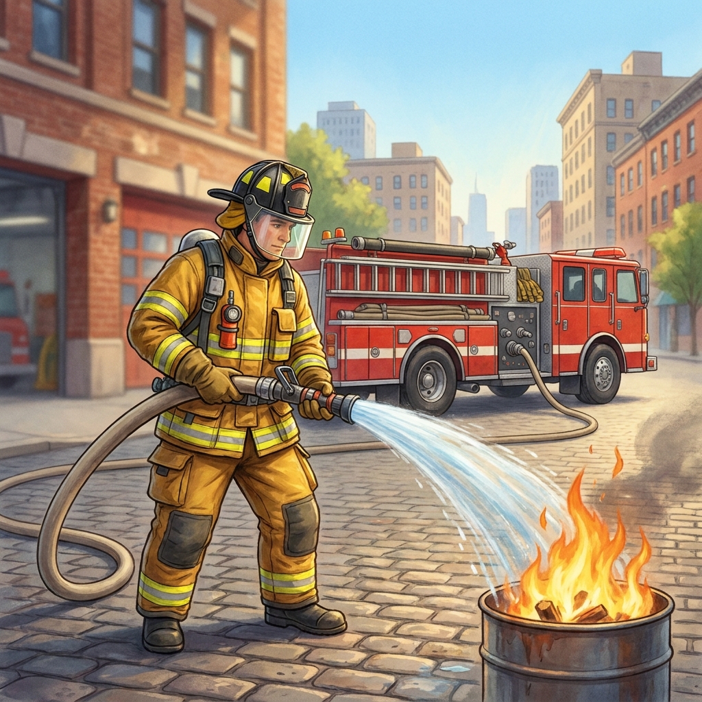 The brave firefighter worked carefully. Brave is an adjective describing the firefighter. Carefully is an adverb describing.