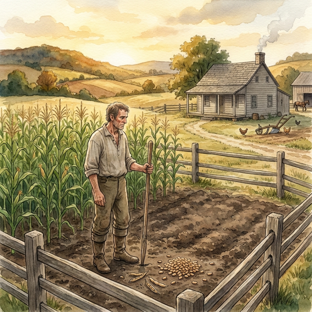A farmer has a small field. They can grow corn or beans, but not both. They choose to grow corn. This is an example of.