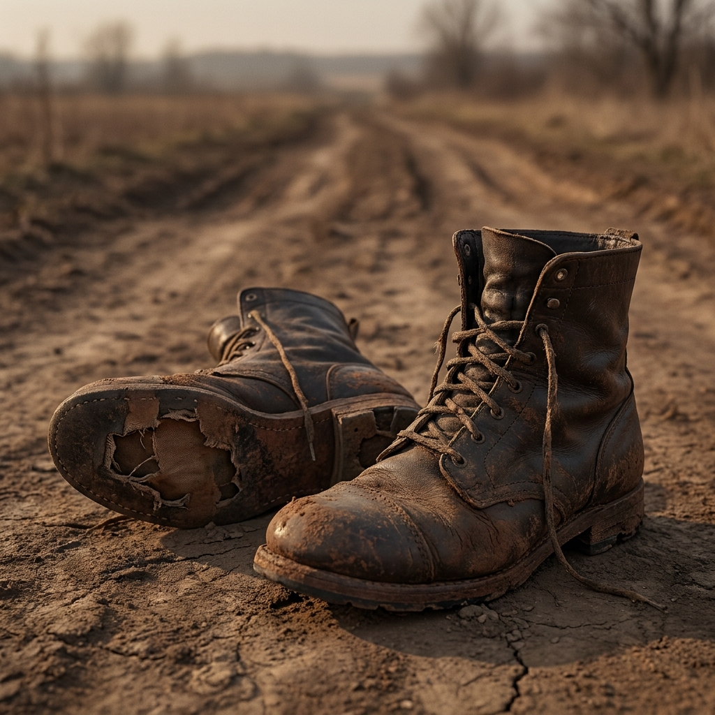 The soldier writes, 'We have been marching for three days with little food, and my boots are worn through to the soles.' We.