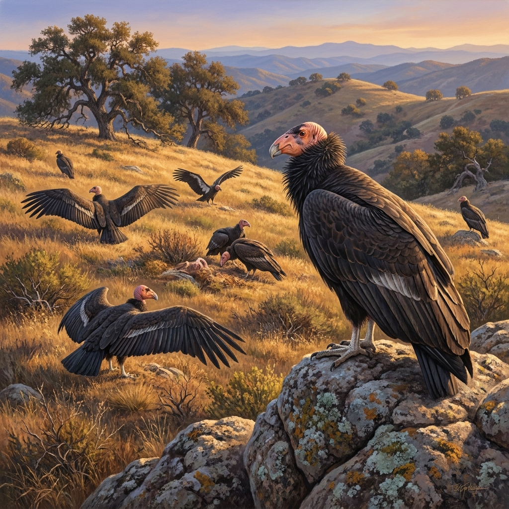 In the past, California condors faced extinction due to lead poisoning from scavenged food. We have data: before the.