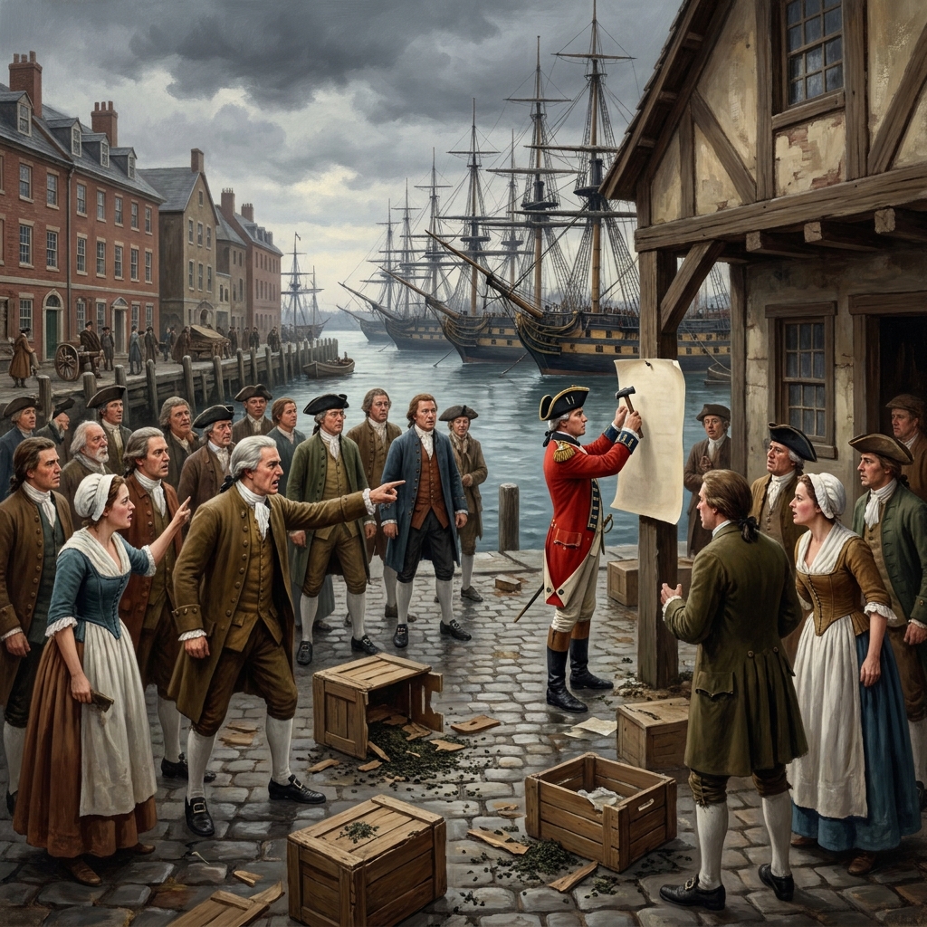 The Intolerable Acts were laws passed by Britain to punish Boston for the Tea Party. These acts closed the port of Boston.