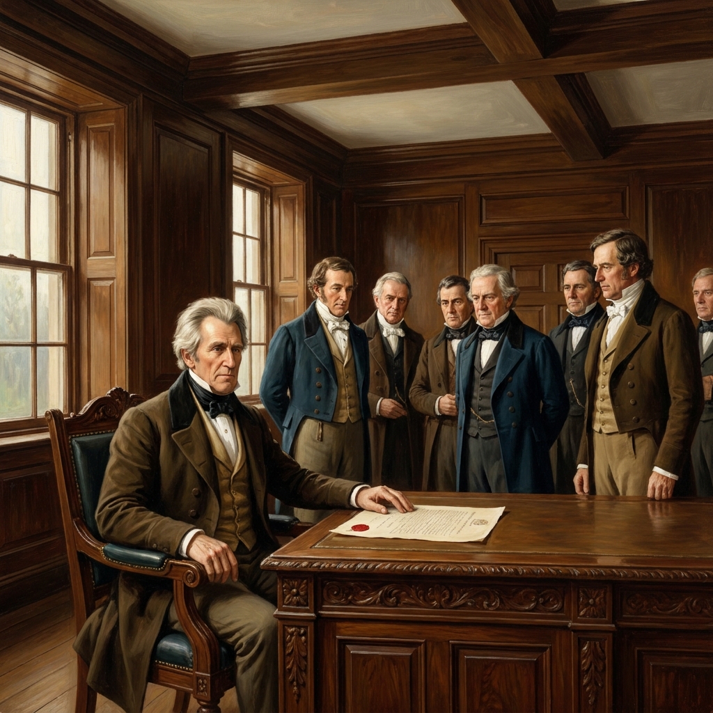 Andrew Jackson was the seventh president. He signed the Indian Removal Act in 1830. This law forced many Native American.