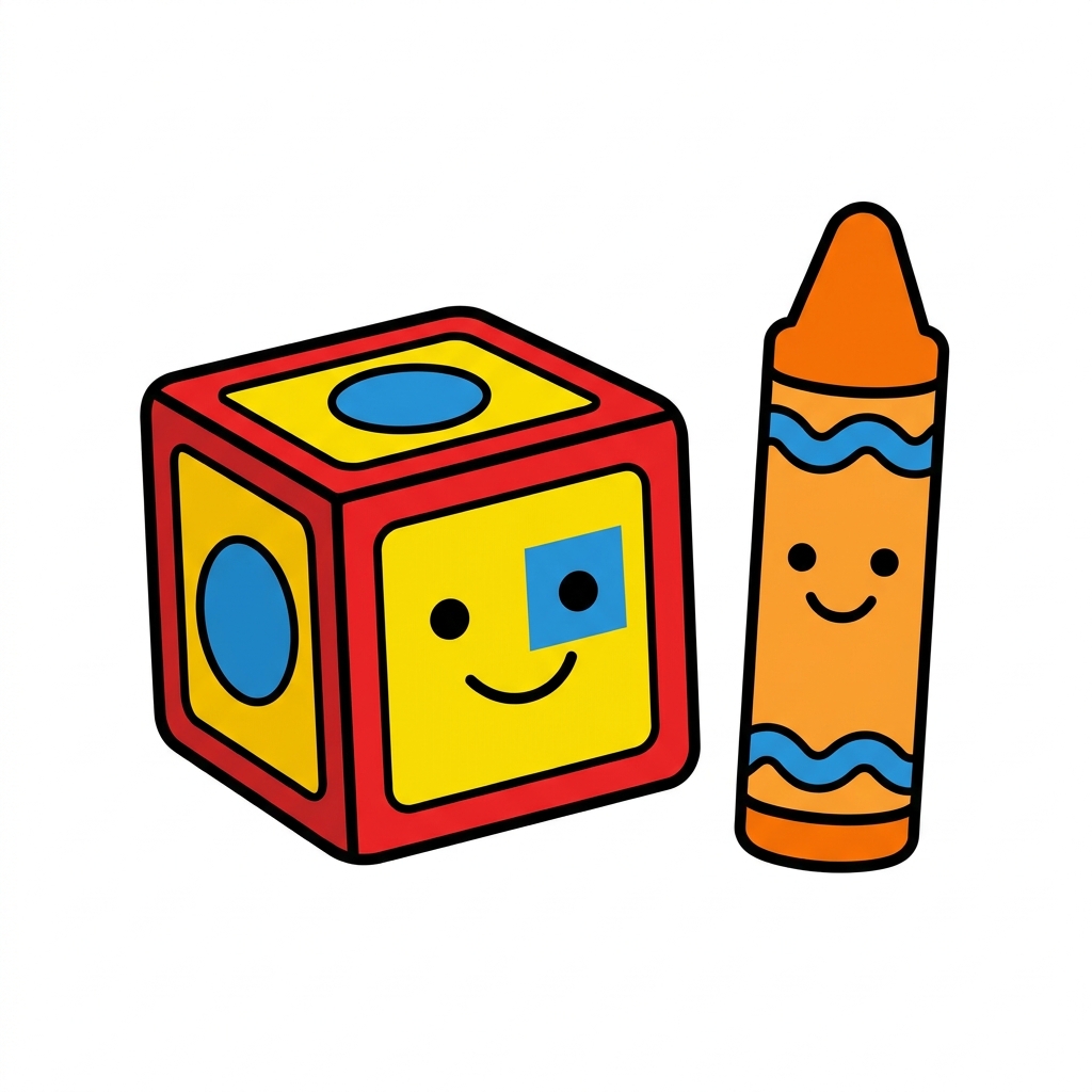 Let us pick a goal. Do you want to build a tower or draw a picture? We need a plan for our goal.