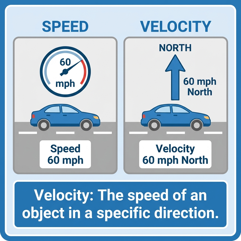 Similarly, a sentence that says the velocity changed leaves the reader without a clear understanding of the term. Without.