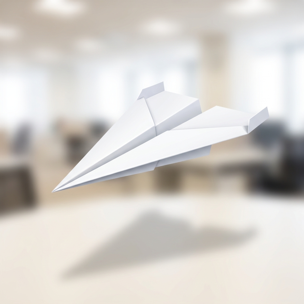 Think about paper airplanes. If you throw a plain paper airplane and it nose-dives, you can add small flaps to the wings.