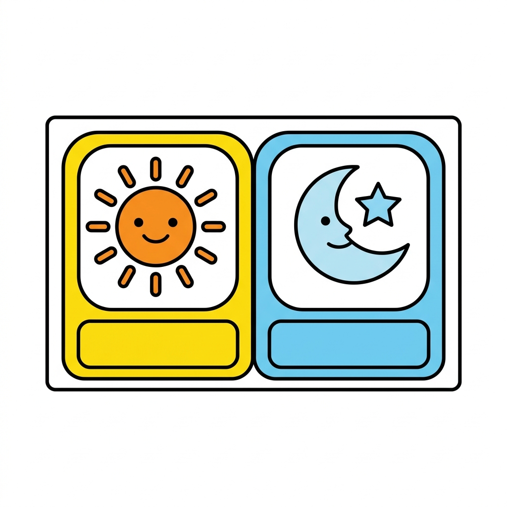 Look at the calendar with me. Sunday is the first day. Monday is the next day. We follow the calendar to know the day.