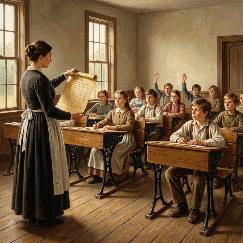 A school constitution is a set of rules that promises every student the right to speak in class. If a teacher only allows.