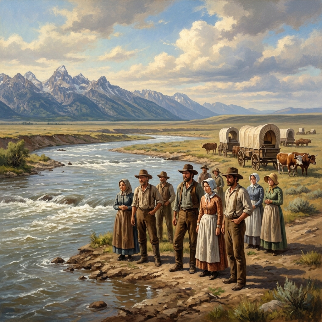 Crossing the Platte River was a major challenge. The river was wide and often had a strong current. Settlers had to wait for.