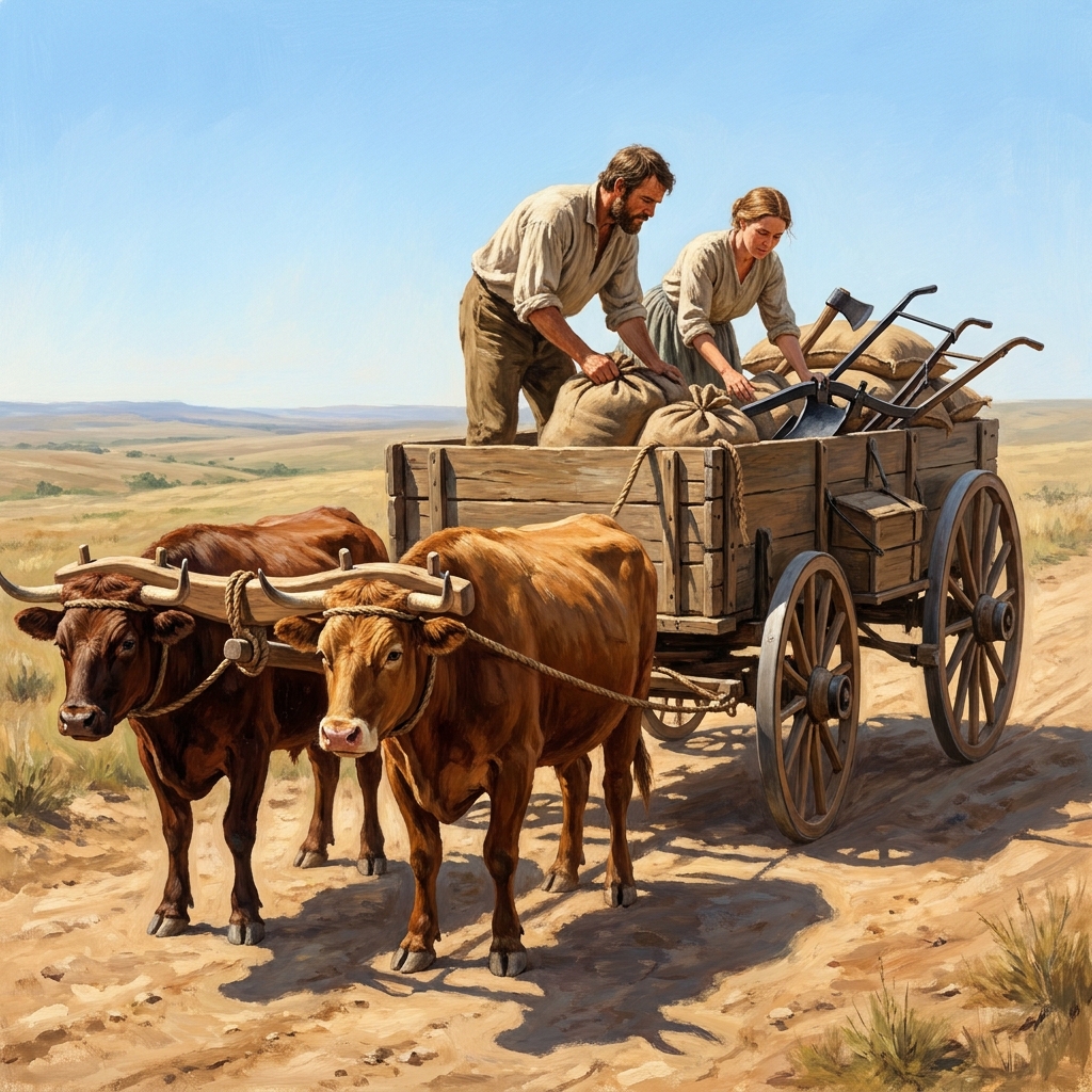 Families had to pack their wagons with everything they needed for a journey that lasted 6 months. They could only bring a.