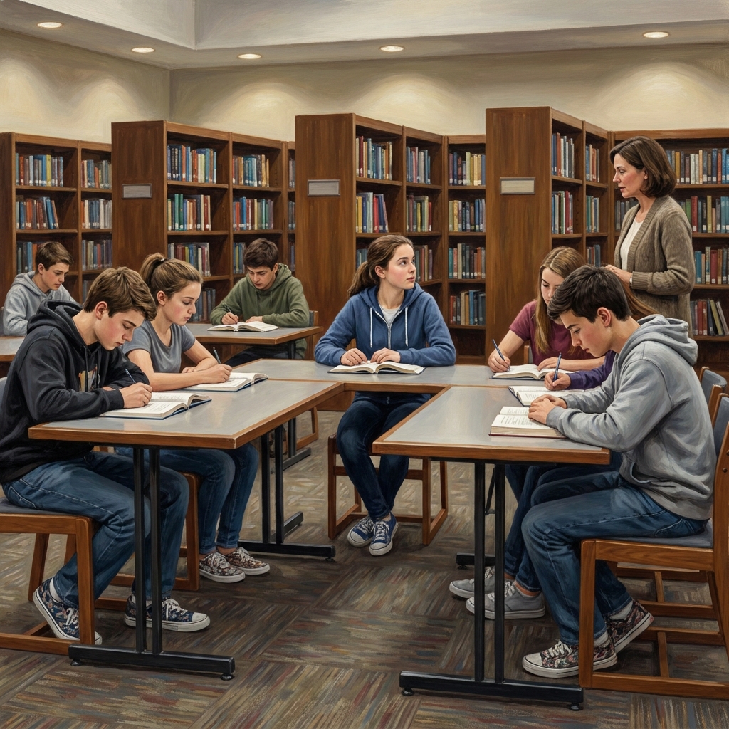 Consider a group of students in a school who are told they must follow a rule that seems unfair, such as not being allowed.