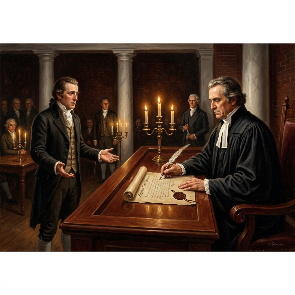 In Marbury v. Madison, the Supreme Court had to decide if it could force a government official to deliver a commission. By.