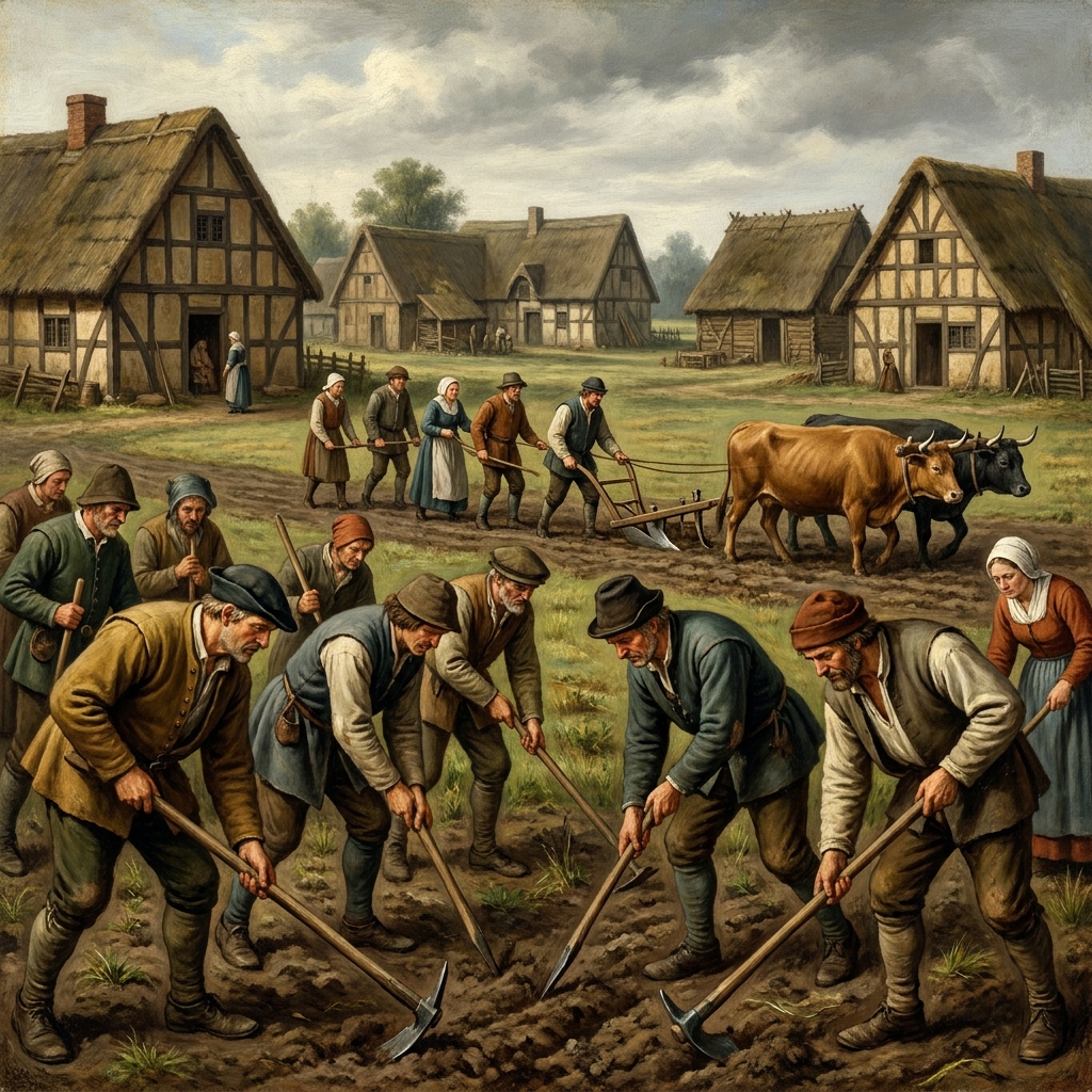 In 16th-century Europe, life was shaped by local customs. Villagers often followed traditional farming customs passed down.