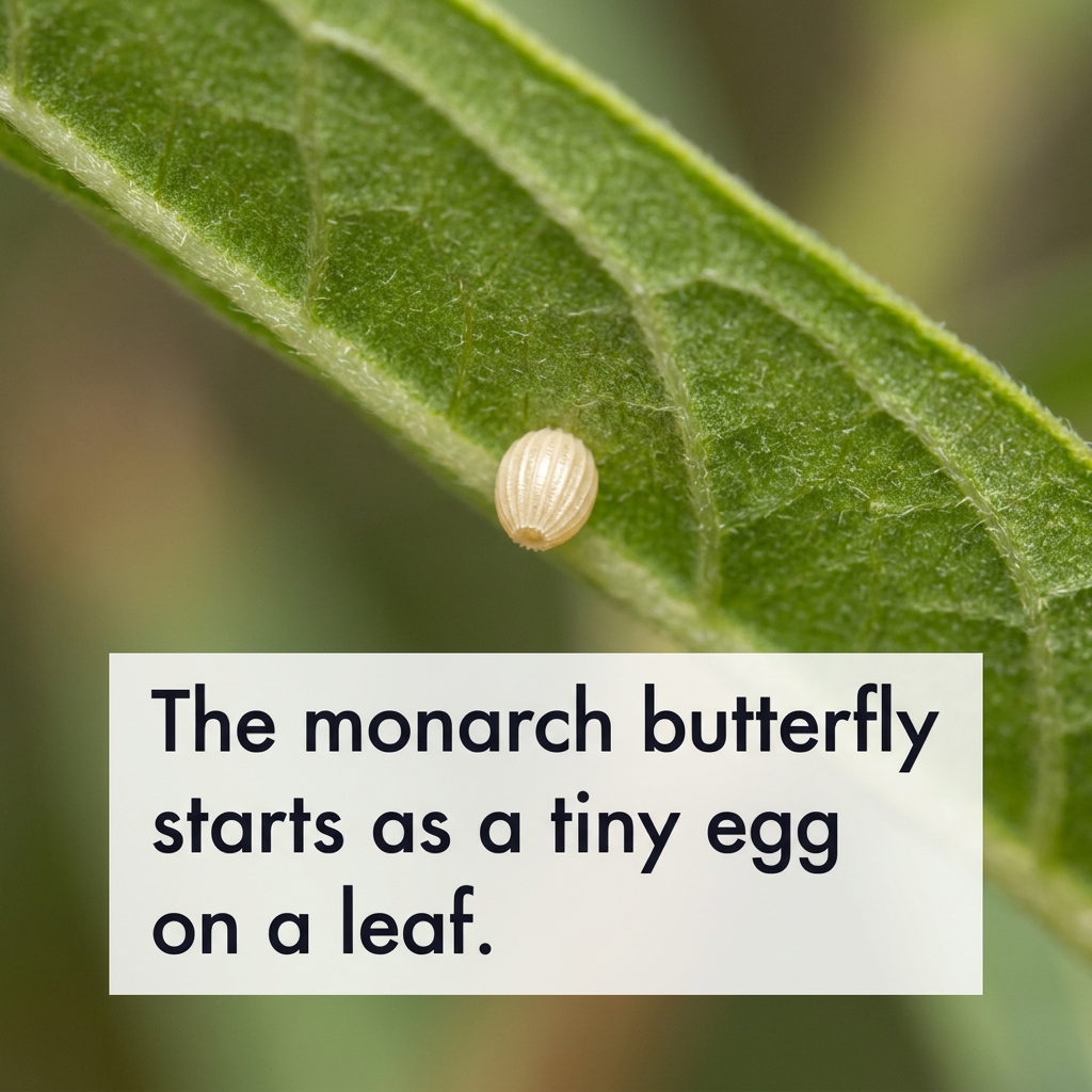 When we want to teach others about a topic, we start by choosing the best facts. A monarch butterfly goes through four.