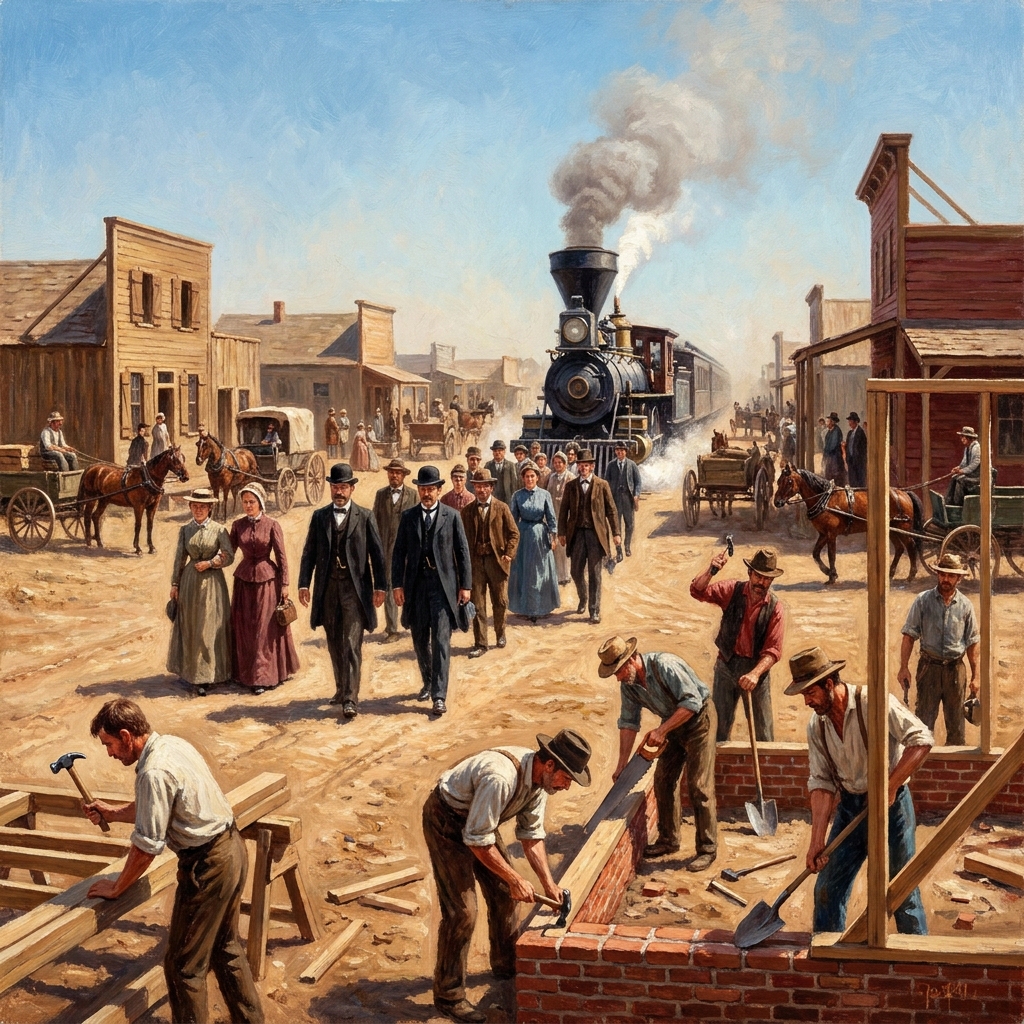 Los Angeles is a great example of urbanization. In the late 1800s, the railroad arrived in Los Angeles. This brought many.
