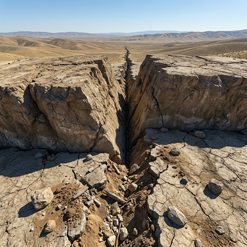 Now let's look at California's San Andreas Fault. This is a transform boundary, a place where two tectonic plates slide.