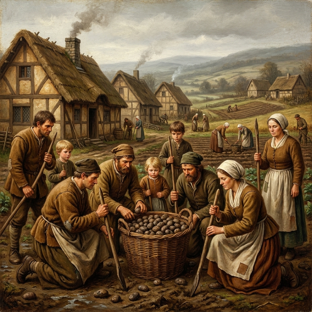 The introduction of potatoes to Europe is a key example. Potatoes came from the Andes in South America. They became a major.