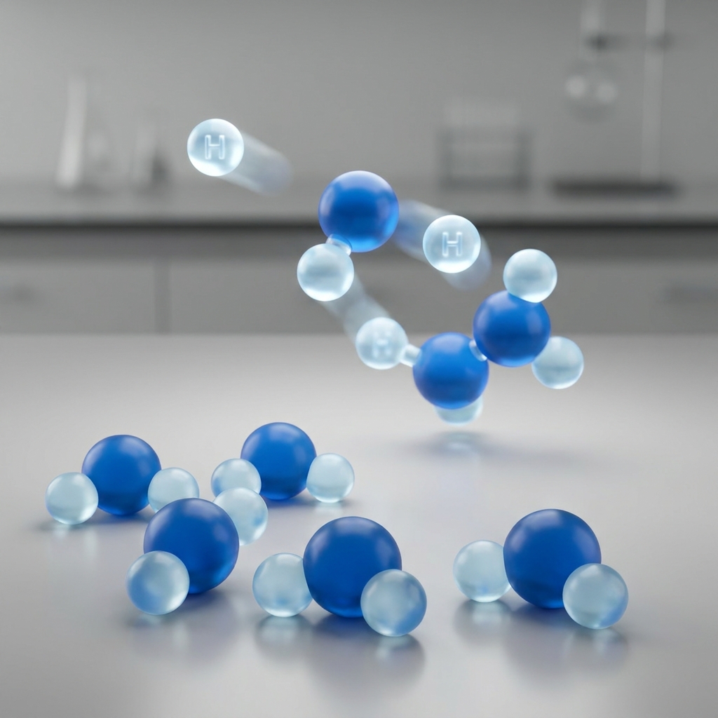 When hydrogen gas and oxygen gas react to form water, the atoms rearrange. If we start with 4 hydrogen atoms and 2 oxygen.