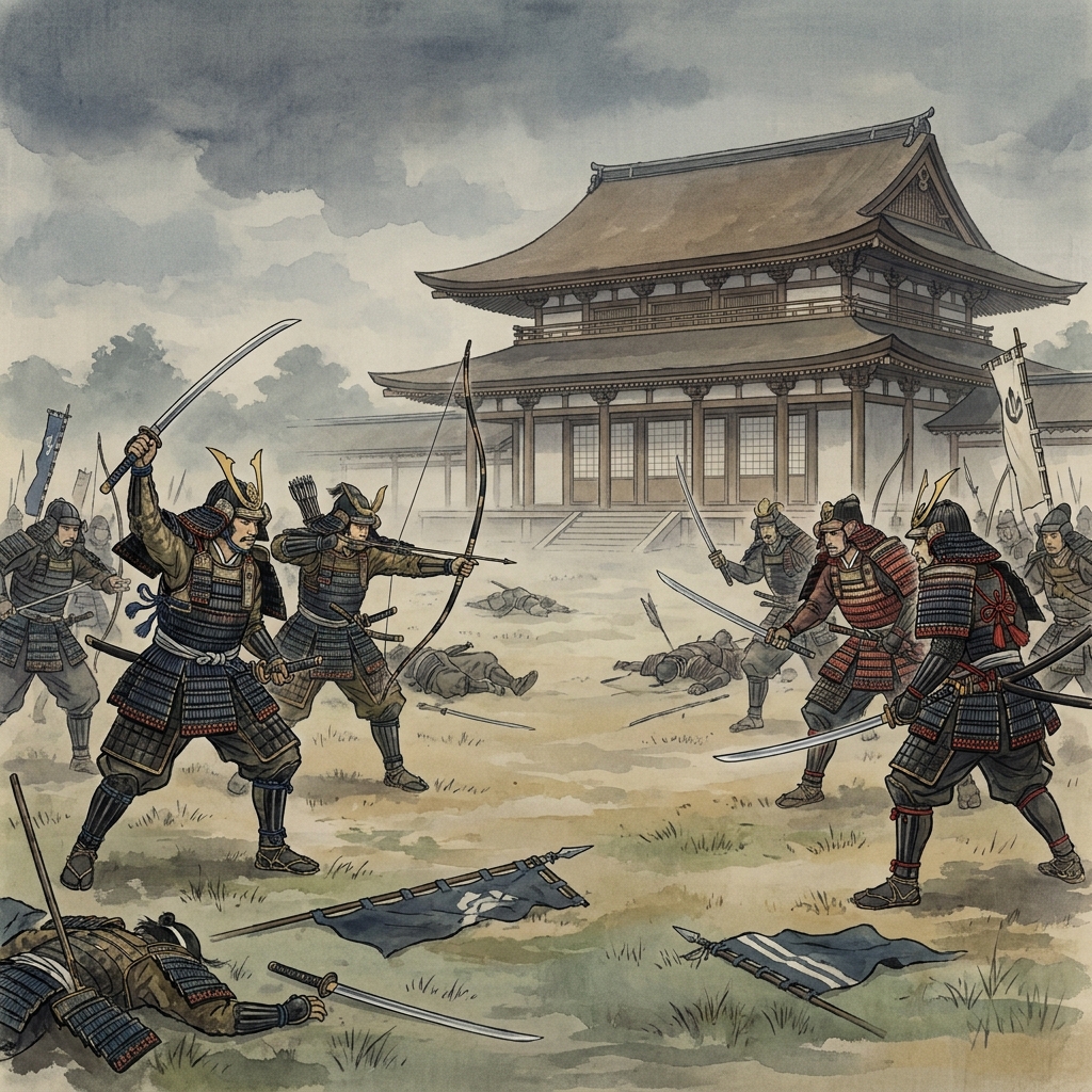 The Gempei War serves as a key example of the rise of a military society. During this conflict, the Minamoto and Taira clans.