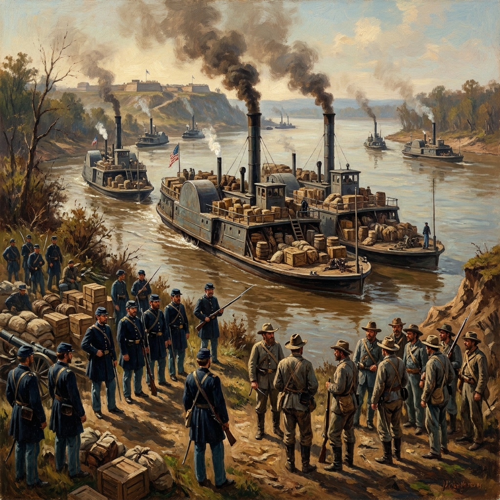 The Union's control of the Mississippi River was a vital turning point. By capturing Vicksburg, the Union split the.