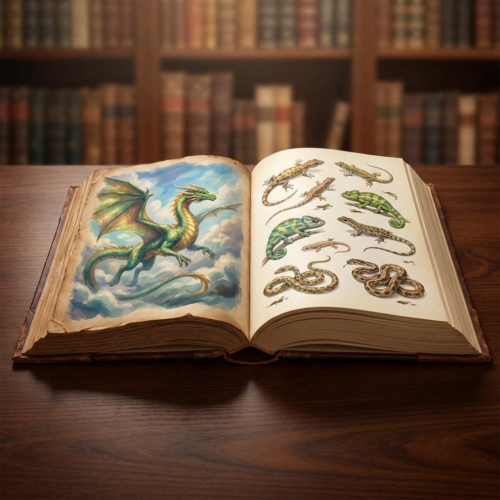 A story about a dragon is not an argument because its purpose is to entertain. An encyclopedia entry about reptiles is also.