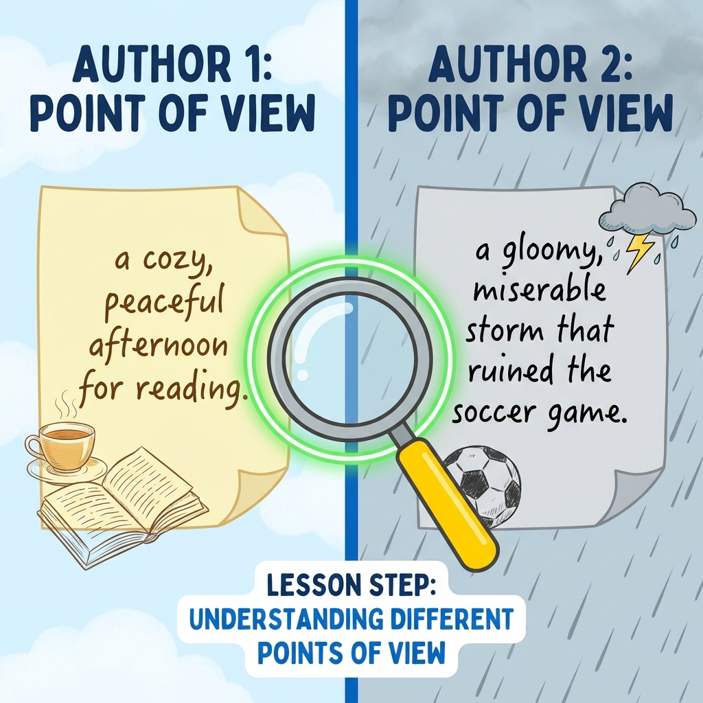When we read, we often look for clues to understand what the author thinks. A point of view is the unique perspective or.