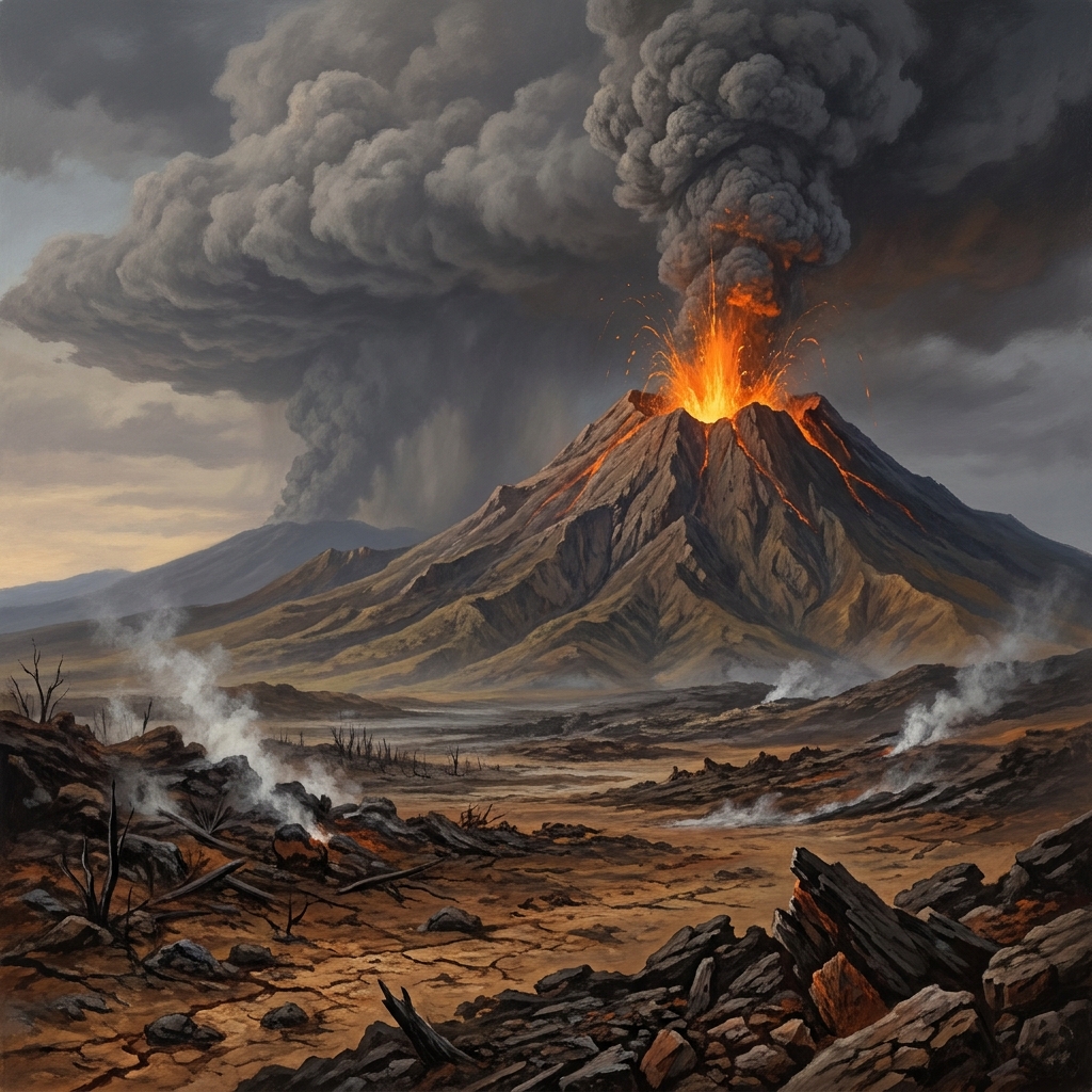 Cause and effect structure explains why something happens. For example, 'Because a volcano erupted, the ash blocked the sun.