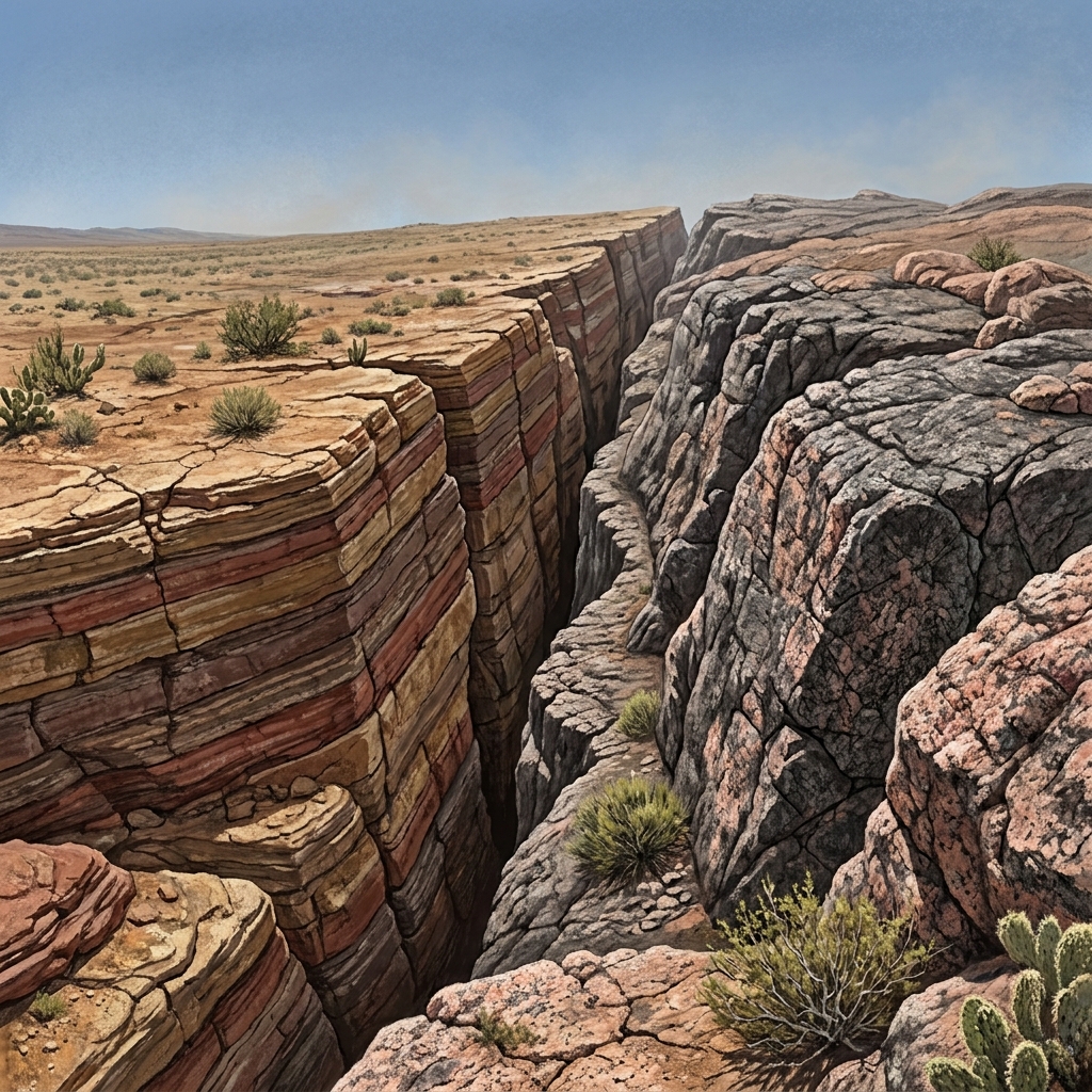 Imagine two sections of the Earth's crust sliding along the San Andreas Fault. As they grind against each other, they exert.
