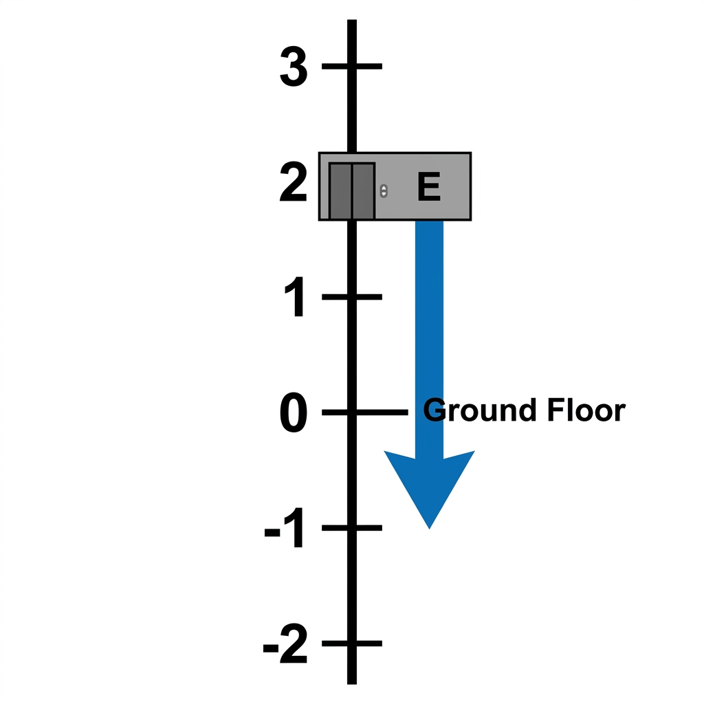 Imagine an elevator in a building. The ground floor is zero. Floors above are positive, and basement levels are negative. If.