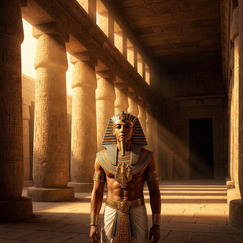 The pharaoh was the ruler of Egypt, acting as both a king and a god to his people. The phrase acting as both a king and a.